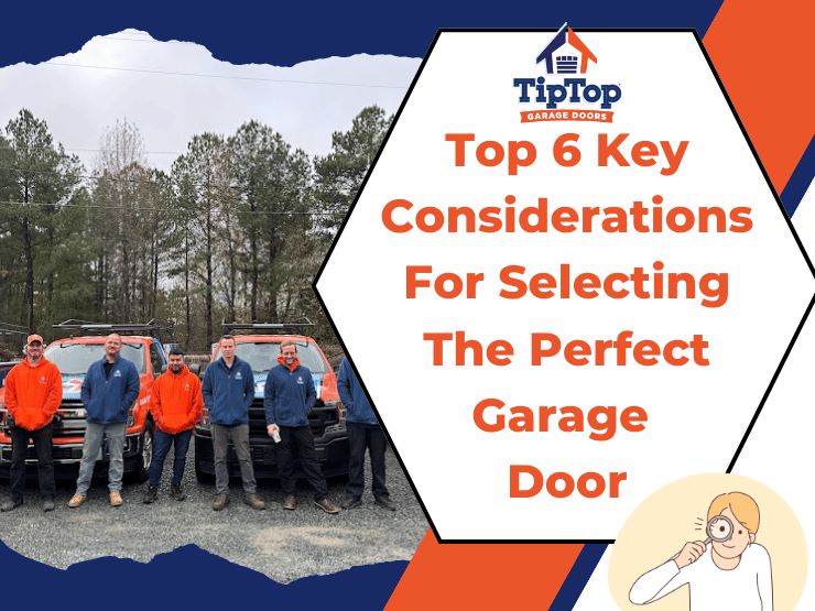 Important factors for selecting a garage door